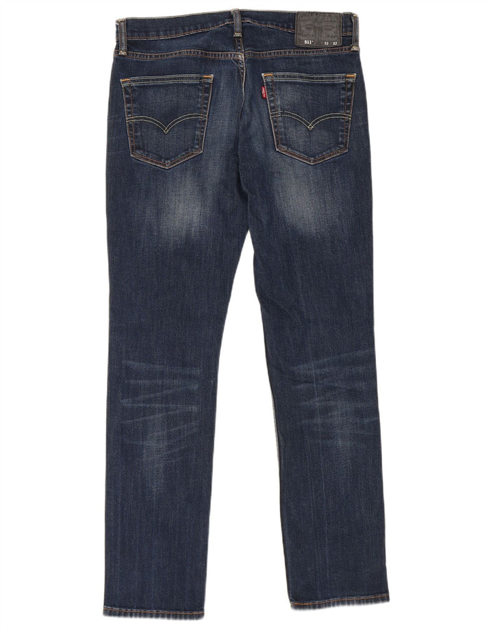 Blugi pentru bărbați Levi's 511 Slim W32 L32 Bumbac bleumarin