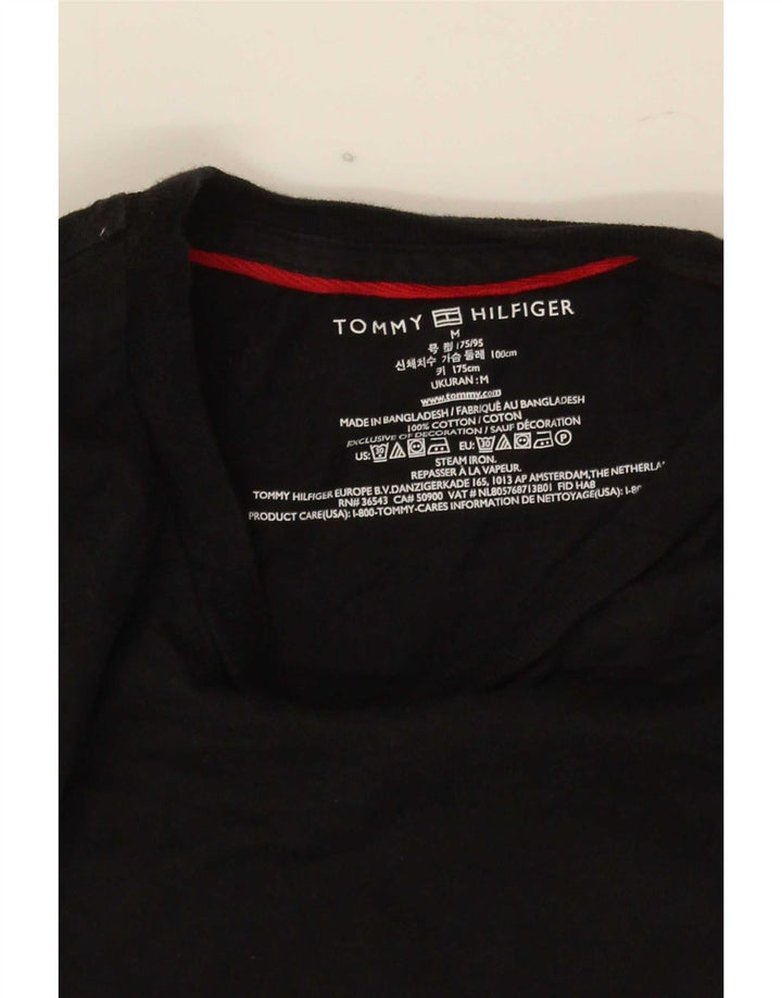 Tricou pentru bărbați Tommy Hilfiger Top mediu negru bumbac