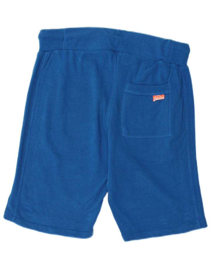 Pantaloni scurti sport pentru bărbați SUPERDRY, bumbac albastru mic
