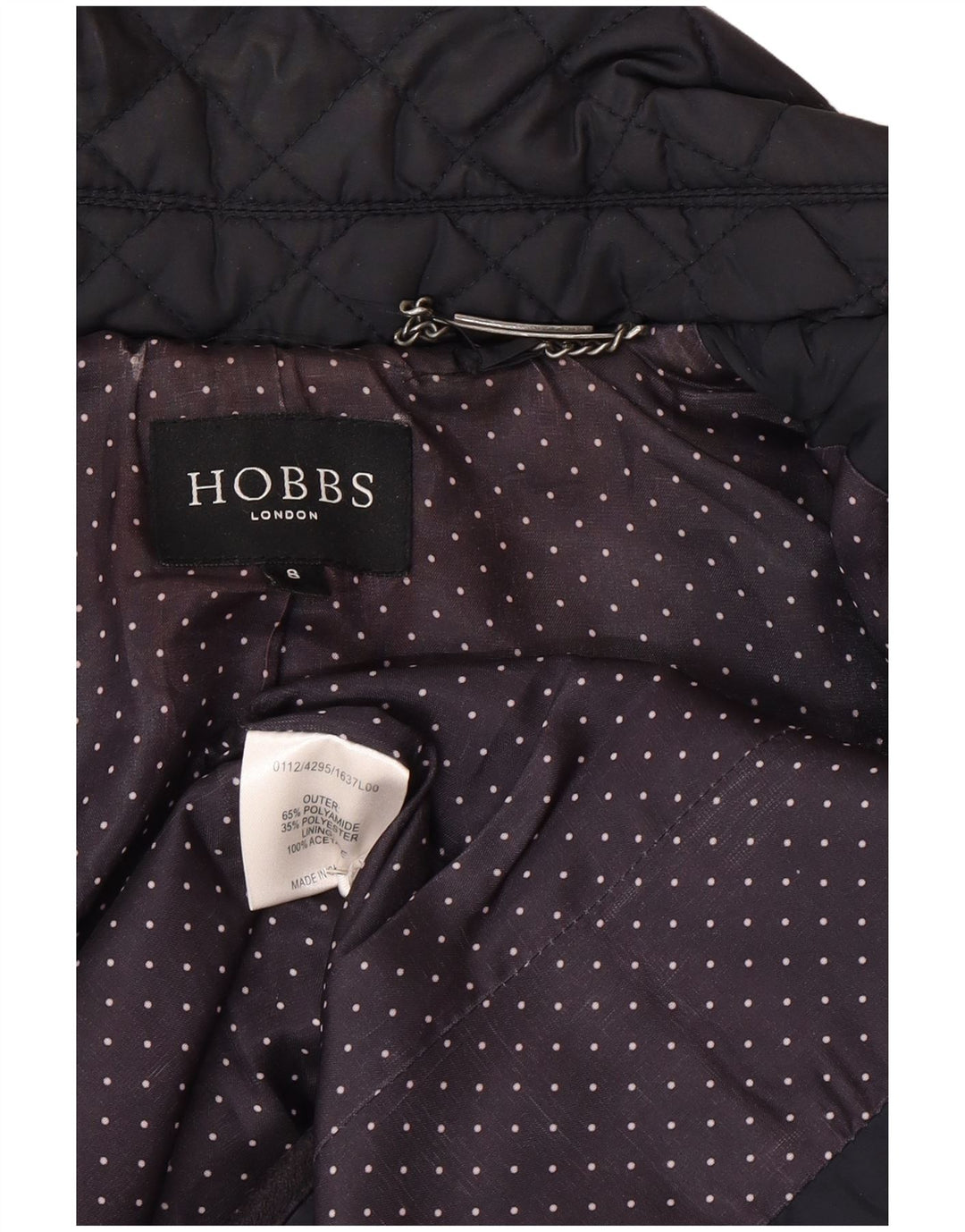 Jachetă matlasată Hobbs pentru femei UK 8 Small, bleumarin, poliamidă