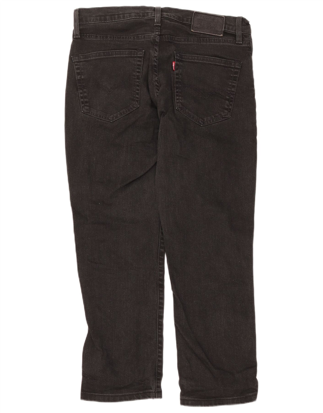 LEVI'S Mens Straight Jeans W33 L26  Black Cotton