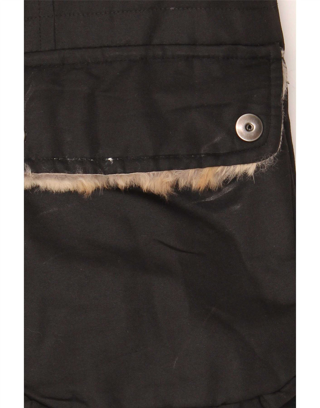 Jachetă căptușită Woolrich pentru femei UK 14 Medium Black Nylon