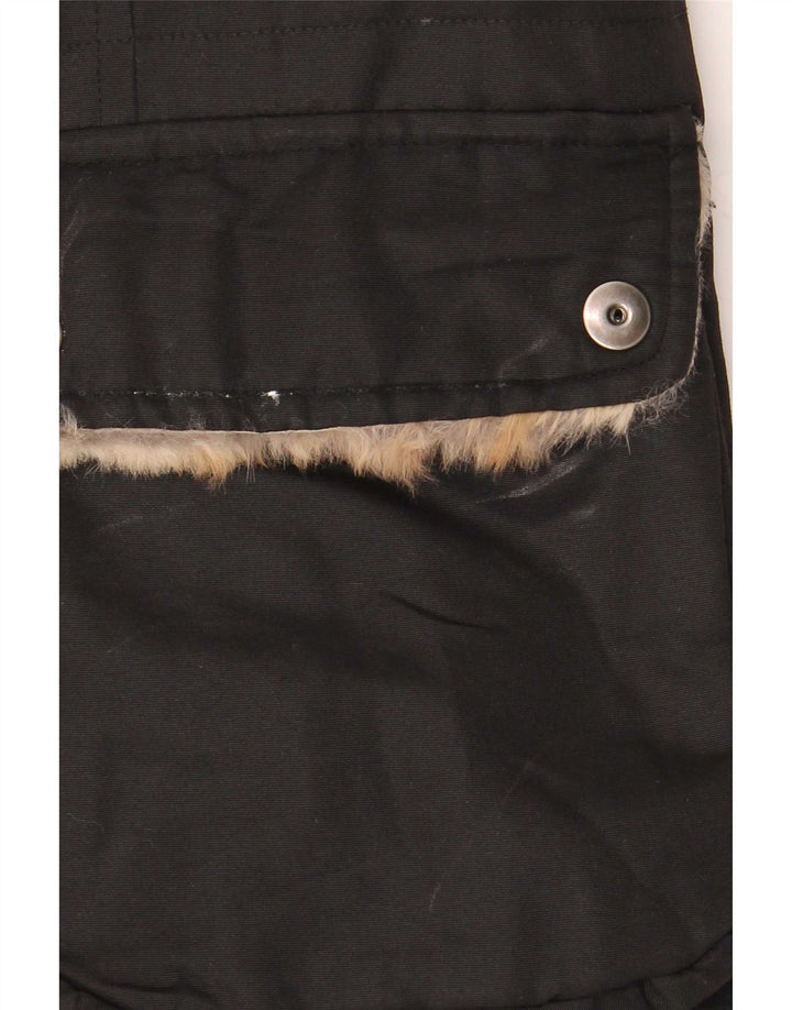 Jachetă căptușită Woolrich pentru femei UK 14 Medium Black Nylon