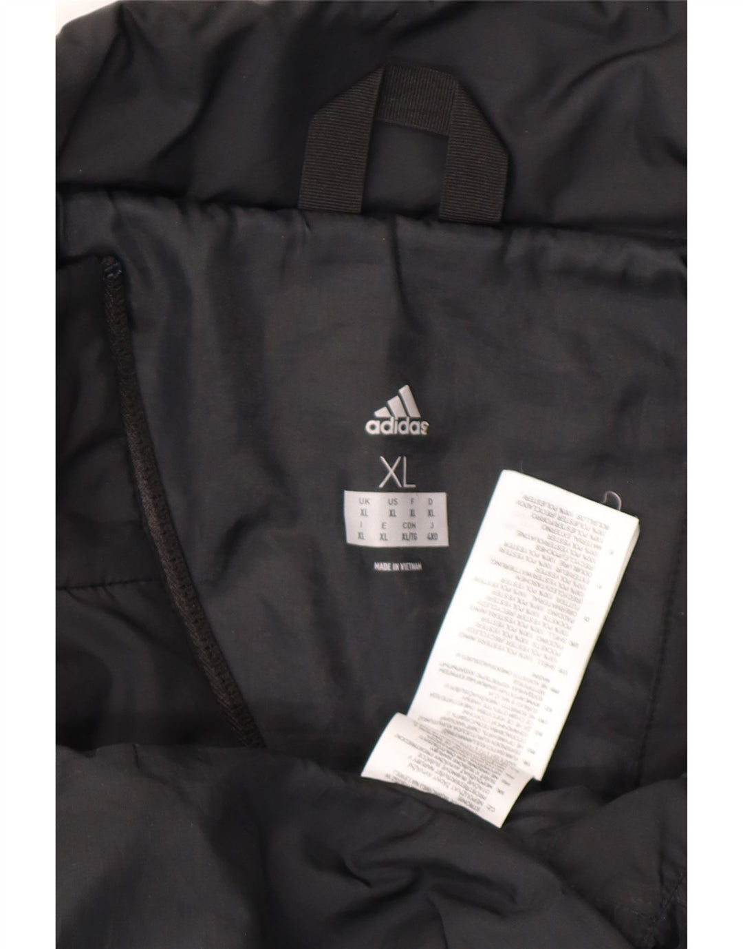 Jachetă căptușită pentru bărbați ADIDAS UK 42 XL Poliester negru
