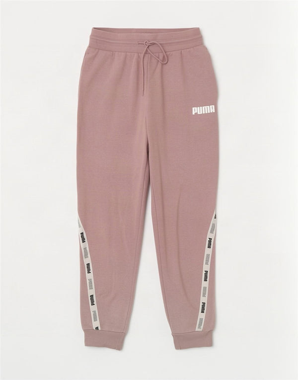 Pantaloni de trening cu grafic pentru femei Puma Pantaloni de jogging UK 10 Small Pink Colorblock