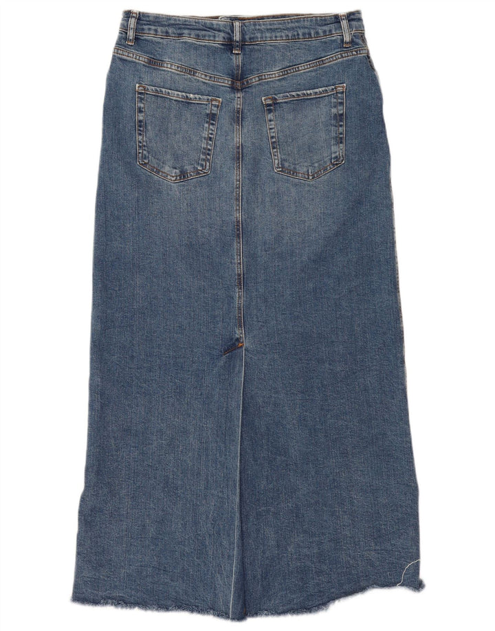 Fusta de blugi pentru femei Zara XL W32 Albastru