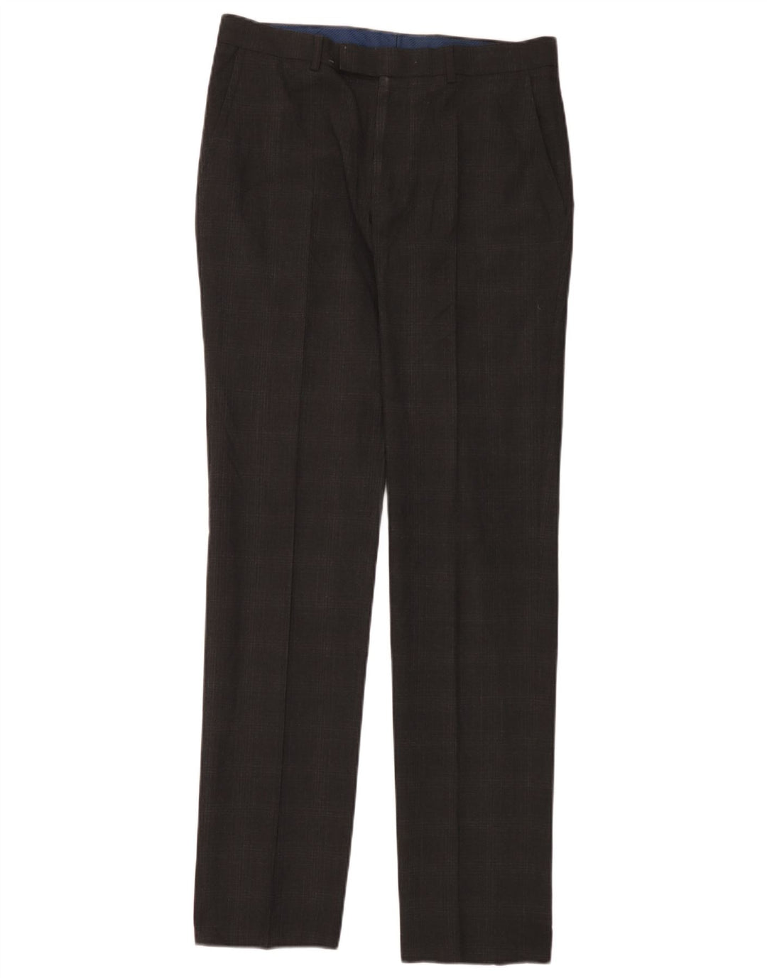 Pantaloni de costum pentru bărbați Marks & Spencer Super Slim Fit L32 L33 Gri Check