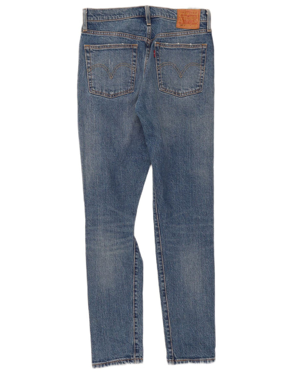 Blugi Levi's 501 Distressed Slim W27 L30 Bumbac albastru