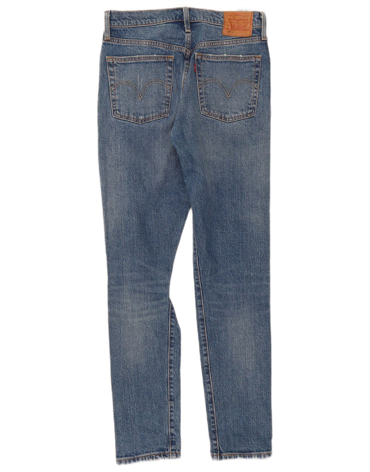 Blugi Levi's 501 Distressed Slim W27 L30 Bumbac albastru