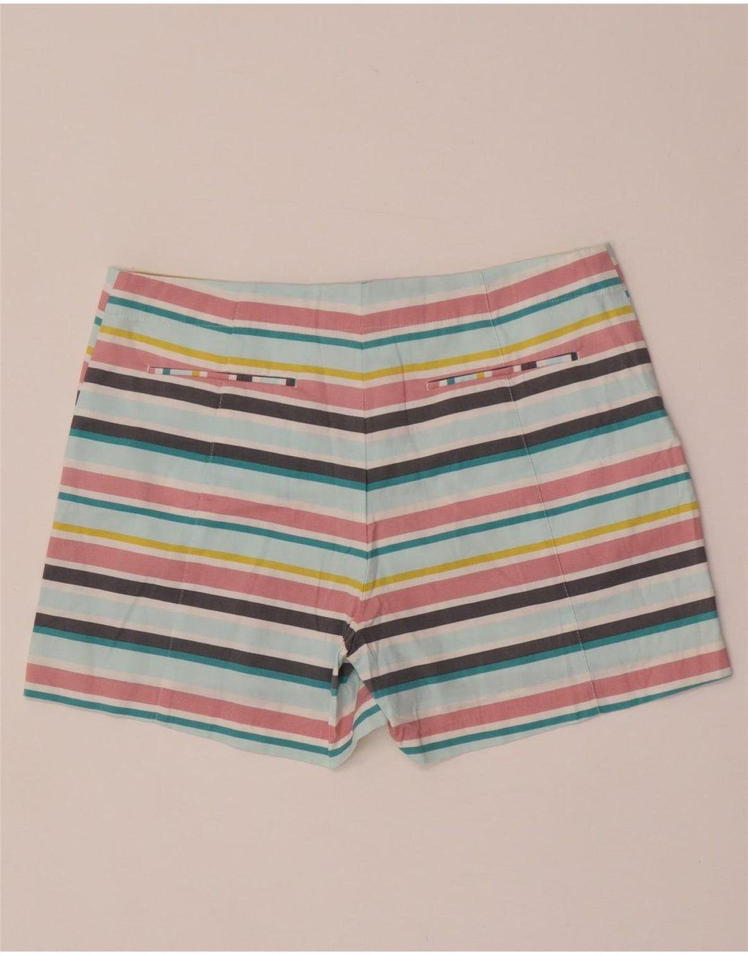 Pantaloni scurti chino pentru femei OASIS UK 12 Medium W32 Bumbac cu dungi multicolore