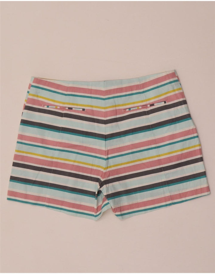 Pantaloni scurti chino pentru femei OASIS UK 12 Medium W32 Bumbac cu dungi multicolore