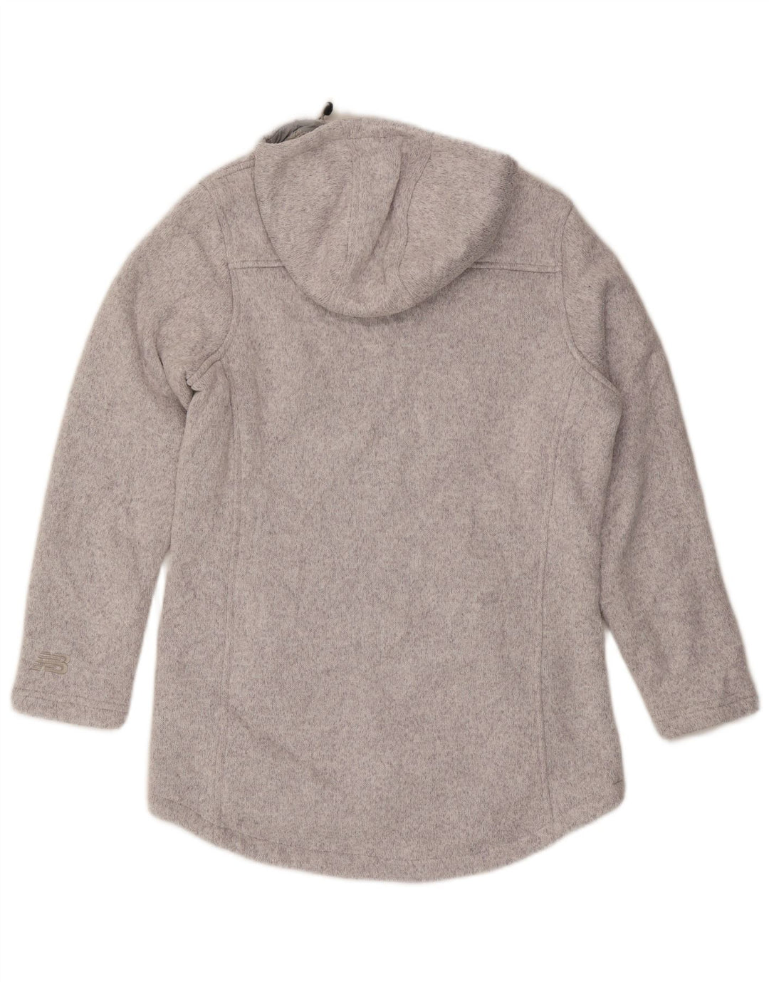 Pulover New Balance pentru femei, cu fermoar, UK 14, poliester gri mediu