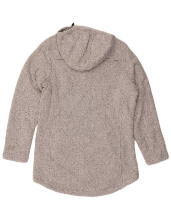 Pulover New Balance pentru femei, cu fermoar, UK 14, poliester gri mediu