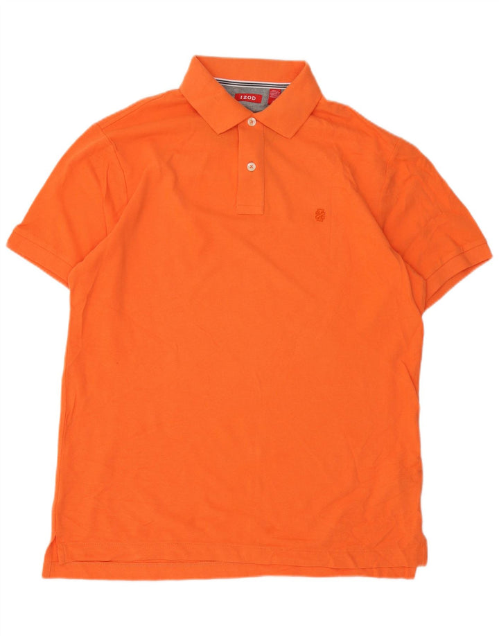 Tricou polo IZOD pentru bărbați, bumbac portocaliu mediu