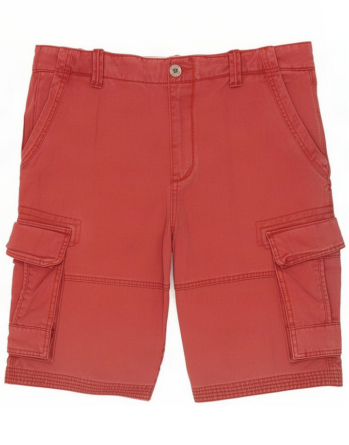 Short cargo pentru bărbați Fat Face Large W36 Red Cotton
