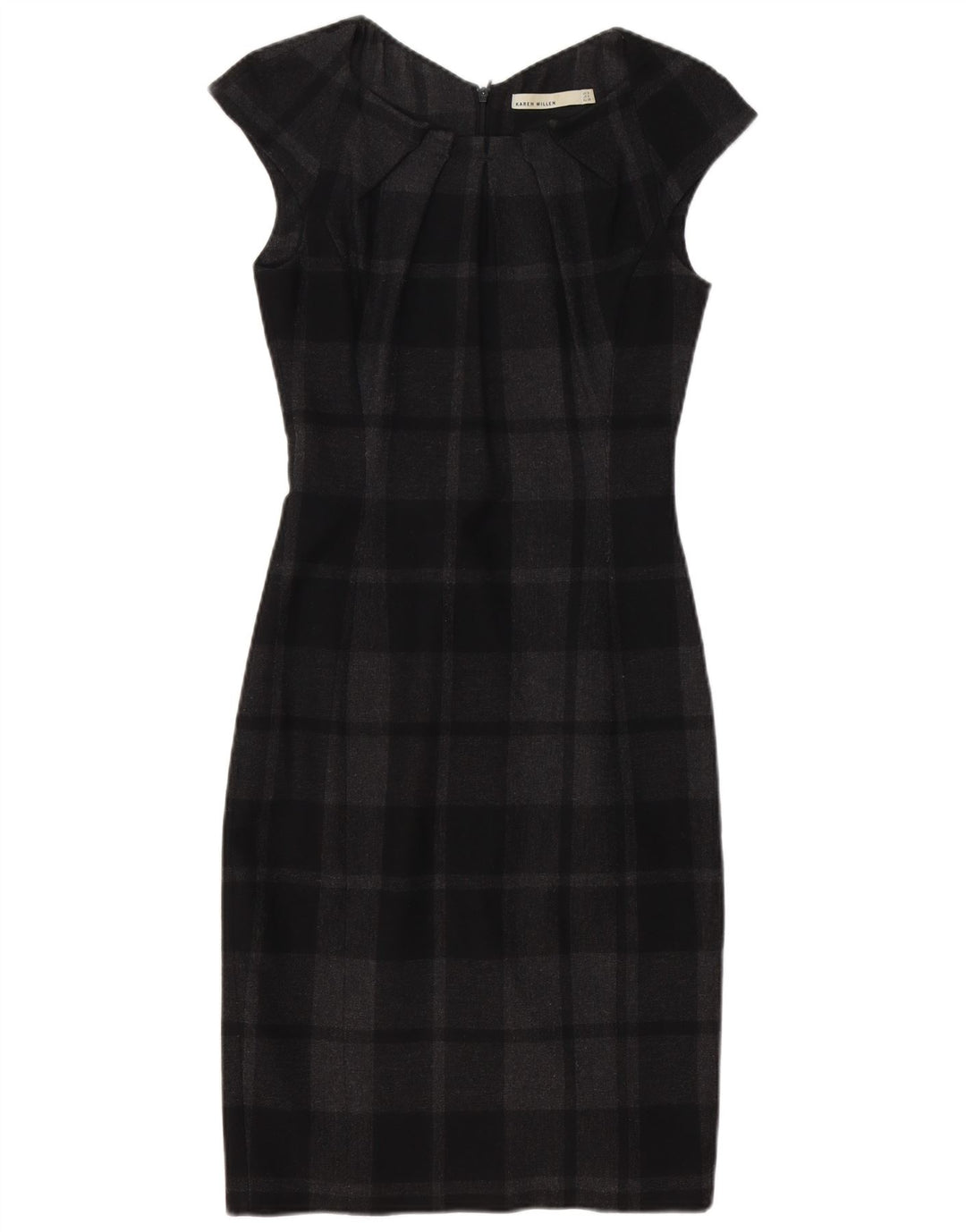 Rochie pentru femei Karen Millen, UK 8, poliester cu carouri negru
