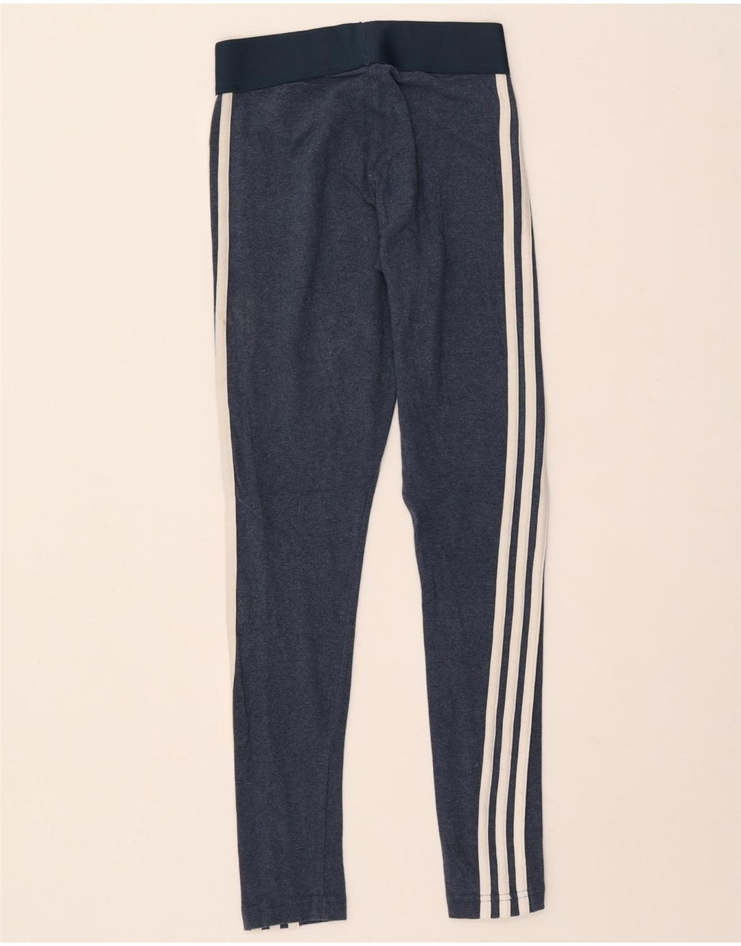 Leggings pentru femei ADIDAS UK 4/6 XS bleumarin bumbac