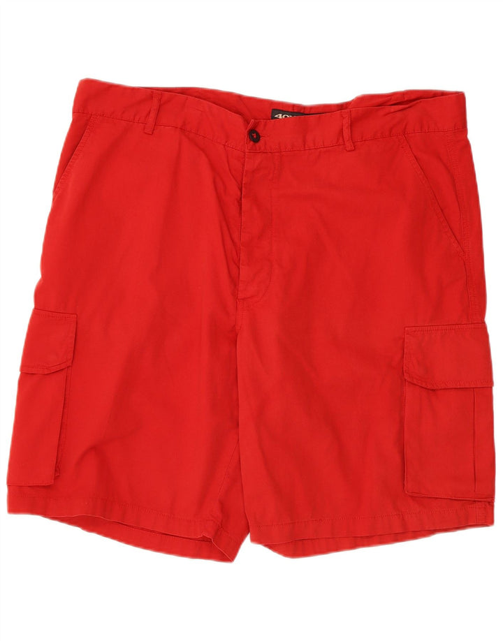 Pantaloni scurți cargo pentru bărbați 40Weft W40 XL bumbac roșu