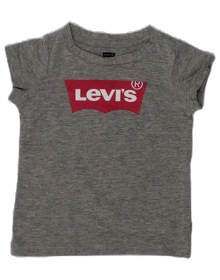 LEVI'S Girls Graphic T-Shirt Top 2-3 Years Grey Vintage Levi's and Second-Hand Levi's from Messina Hembry 