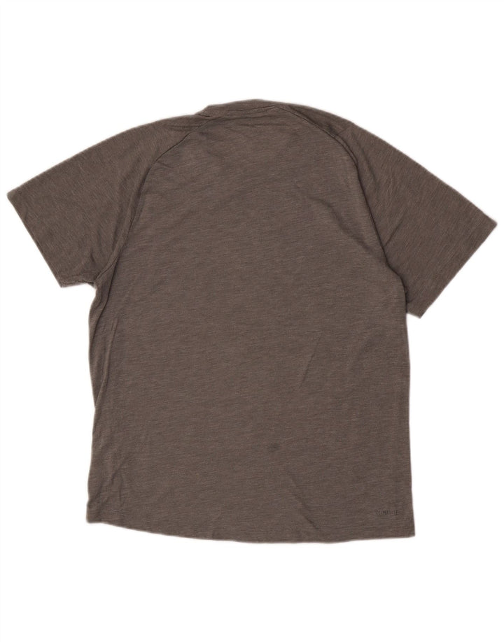 Tricou Adidas Climalite pentru bărbați Top Medium Gri Poliester
