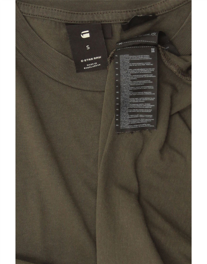Tricou pentru bărbați Lash G-Star Top mic din bumbac kaki