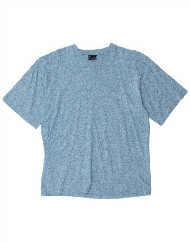 Tricou pentru bărbați CHAMPION Top mare, albastru, bumbac cu pete