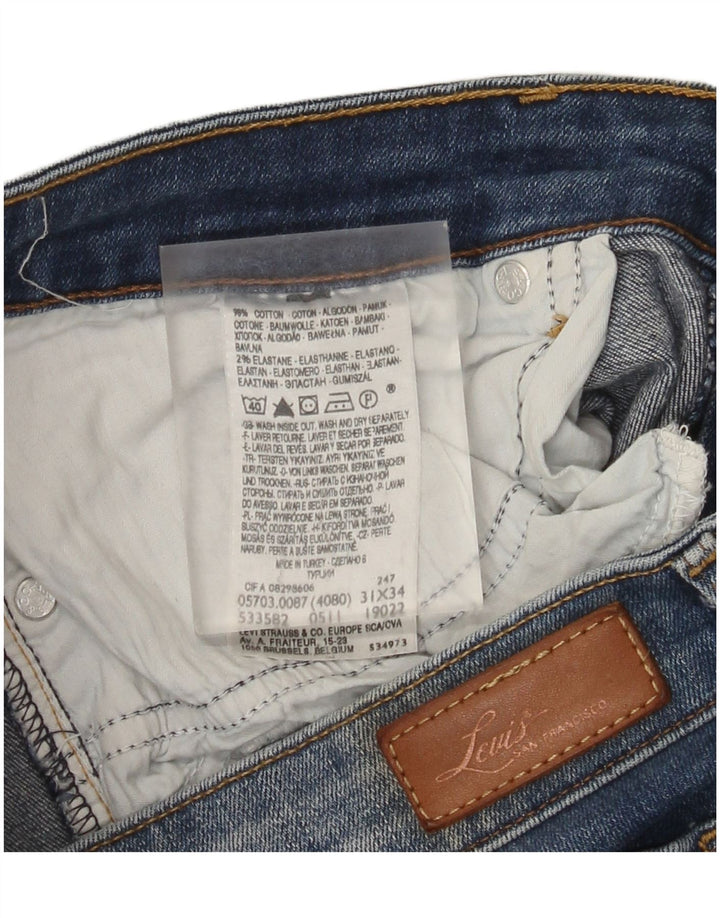 Blugi slim pentru femei Levi's W31 L34 Bumbac albastru