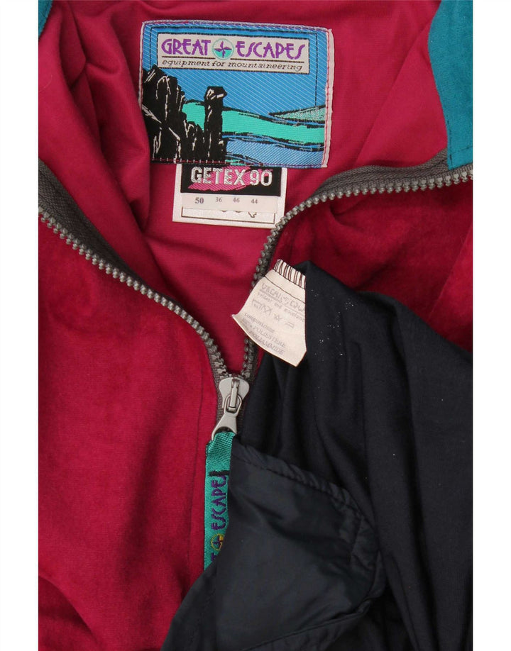 Jachetă de trening pentru bărbați Great Escapes IT 50 Medium Red Colorblock Retro