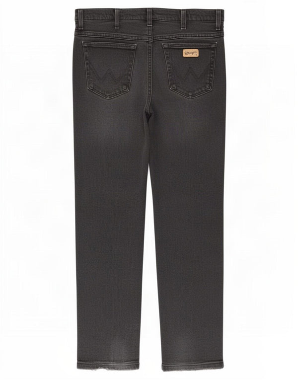 Blugi drepte stretch pentru bărbați Wrangler Texas W38 L30 bumbac negru