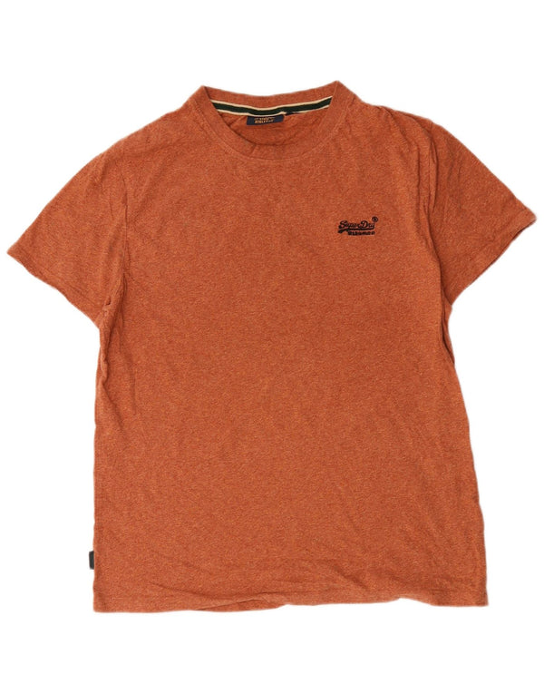 Tricou Superdry pentru bărbați Top XL bumbac portocaliu