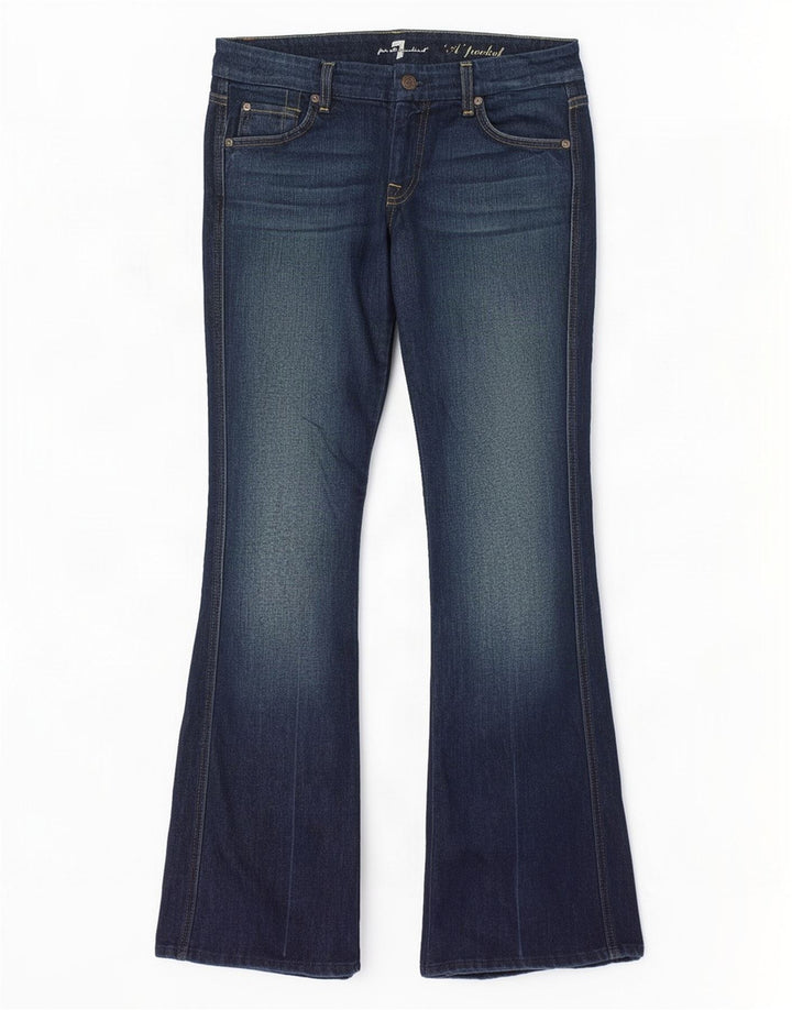 7 For All Mankind Blugi Bootcut pentru femei W30 L32 Bumbac bleumarin