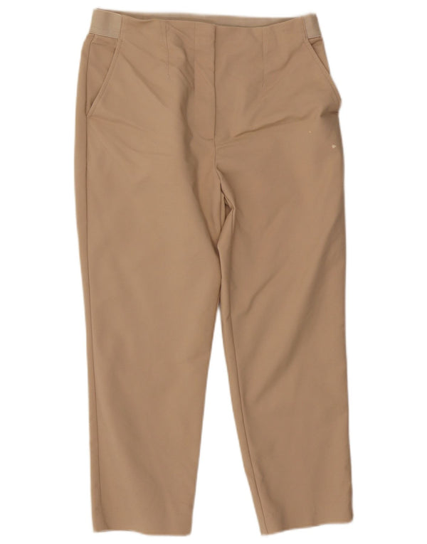 Pantaloni tăiați pentru femei Marks & Spencer UK 12 Medium W30 L23 Bej Bumbac