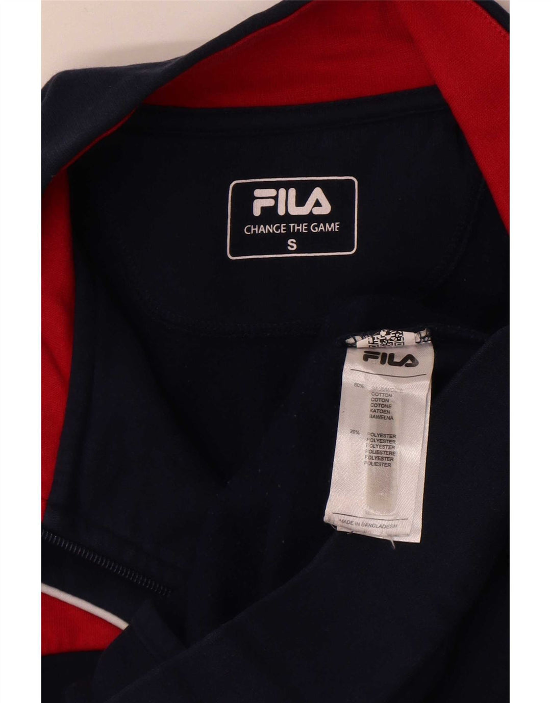 Jachetă de top pentru trening Fila pentru bărbați, din bumbac colorblock, albastru bleumarin