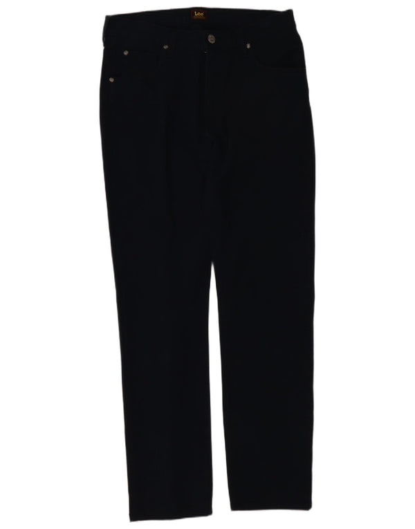 Pantaloni casual drepti pentru femei Lee Rider W30 L30 Bumbac bleumarin