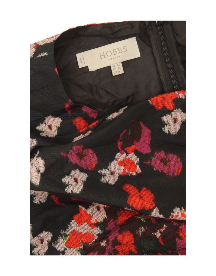 Rochie Hobbs pentru femei fără mâneci, UK 12, poliester floral, negru mediu