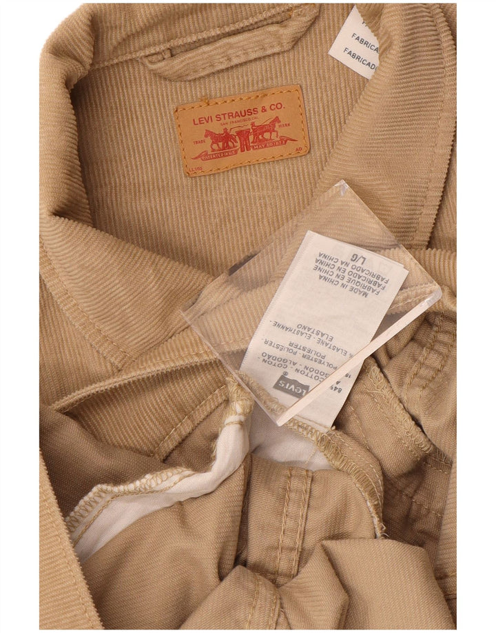 Jachetă pentru femei LEVI'S din velur UK 16, mare, bej, bumbac