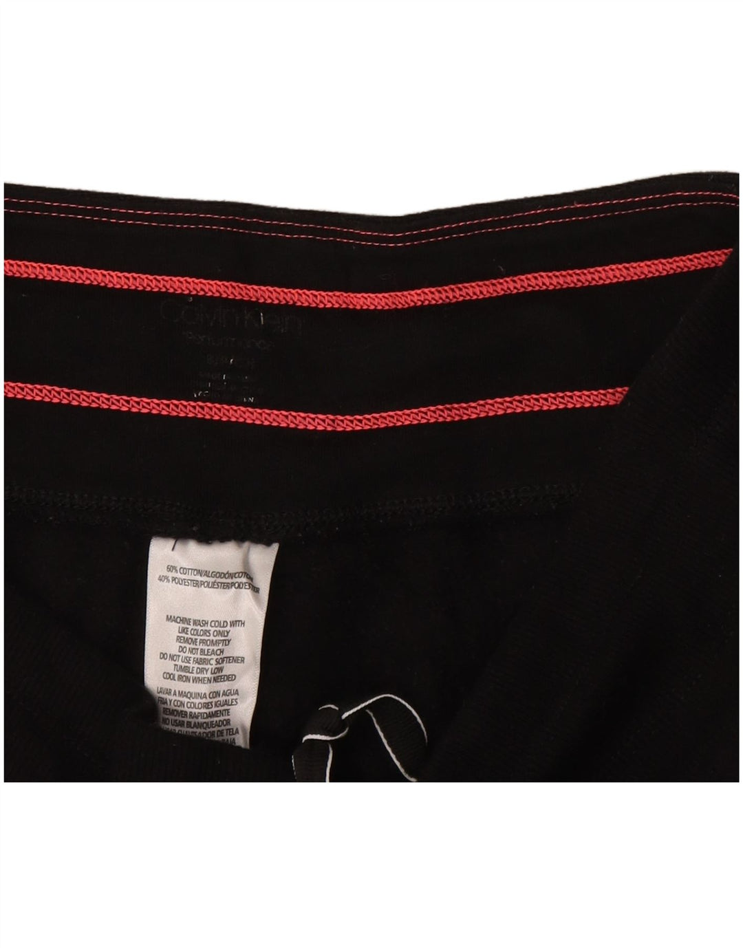 CALVIN KLEIN Pantaloni de trening grafic pentru femei Pantaloni de jogging UK 10 Small Black
