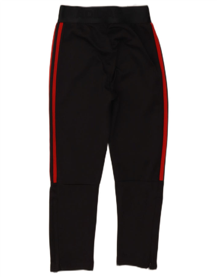 Pantaloni de trening Adidas Climalite pentru baieti 7-8 ani poliester negru