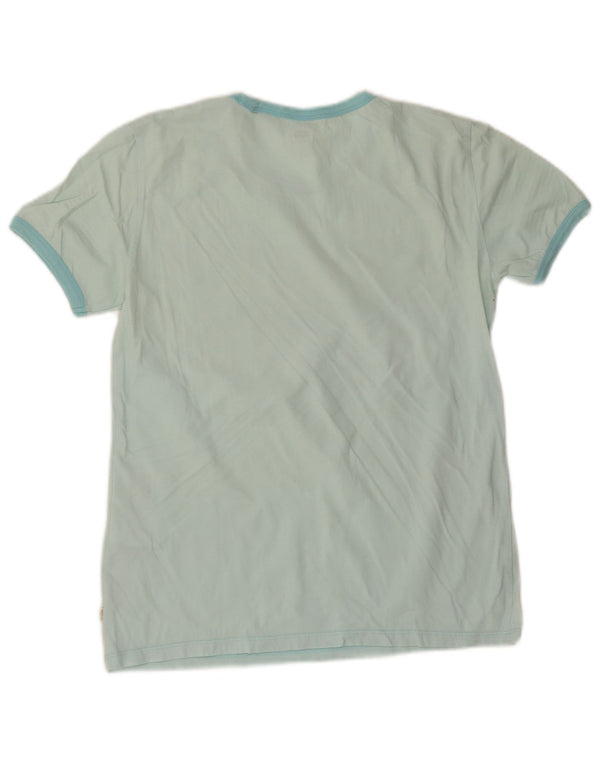Tricou grafic Levi's pentru femei Top UK 10 Small Blue Bumbac