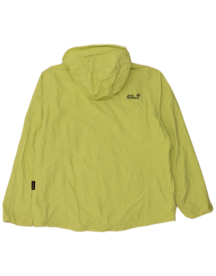 JACK WOLFSKIN Jachetă de ploaie cu glugă pentru femei UK 18 XL Poliamidă verde