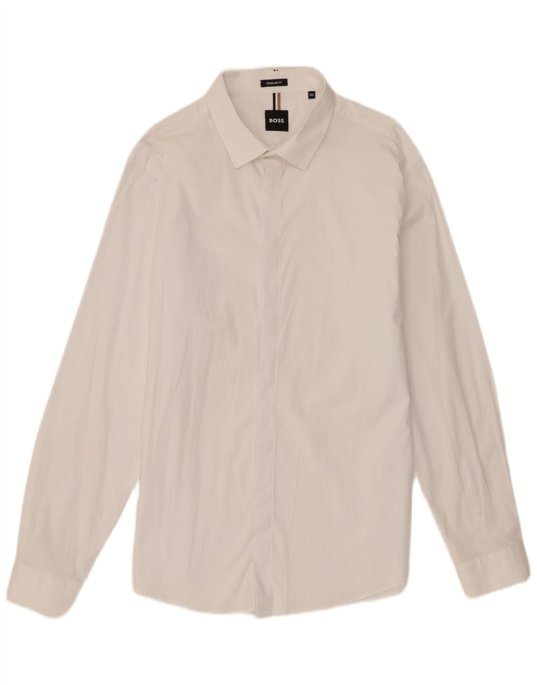 Cămașă pentru bărbați Hugo Boss Regular Fit 3XL, bumbac alb