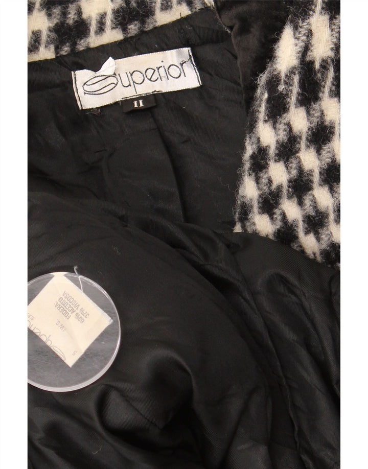 Palton superior pentru femei UK 18 XL Acetat negru din picior de gală