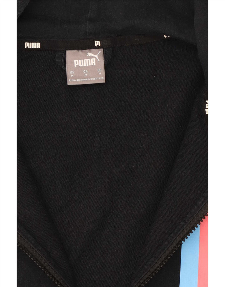 Pulover Puma Graphic Zip pentru bărbați, mediu negru