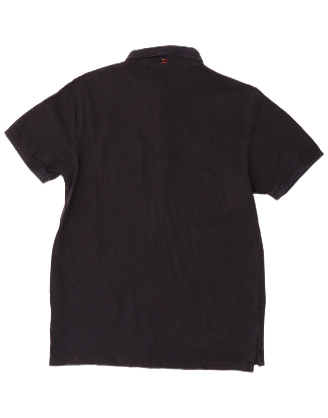 Tricou polo Sun68 pentru bărbați, bumbac mediu negru