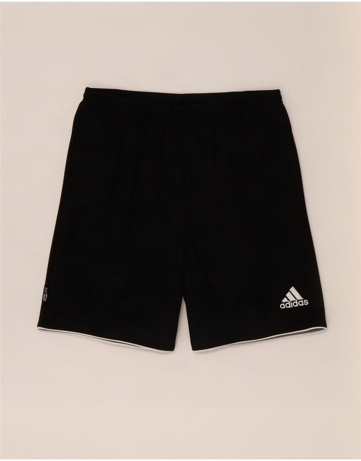 Pantaloni scurți Adidas Climalite Sport pentru bărbați, poliester negru mic