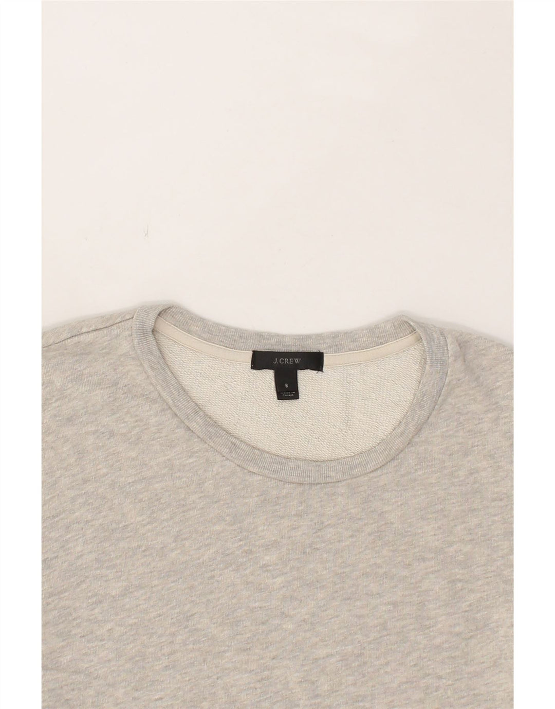J. CREW Womens Sweatshirt Jumper UK 10 Small Grey Colourblock Cotton Vintage J. Crew and Second-Hand J. Crew from Messina Hembry 