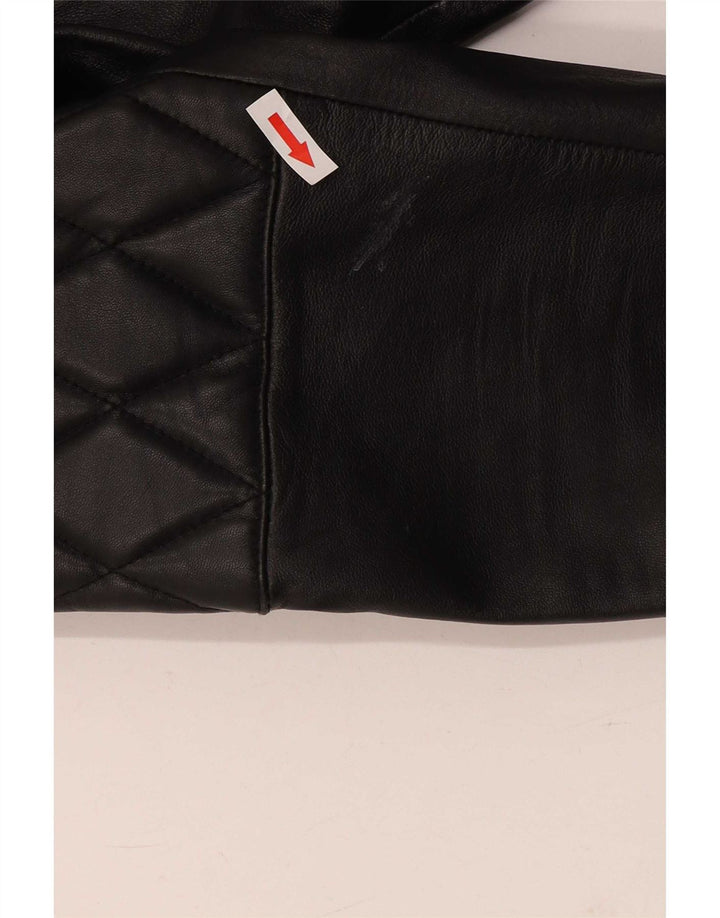 Jachetă biker din piele pentru bărbați Bertanni UK 38 Medium Black