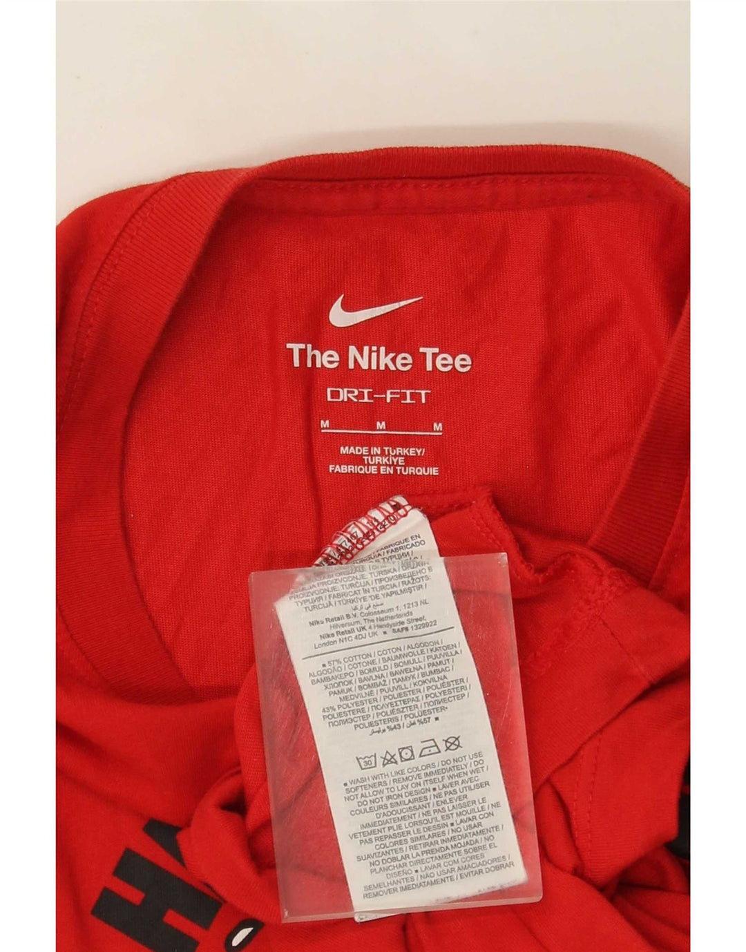 Tricou grafic Nike Dri Fit pentru bărbați Top din bumbac roșu mediu