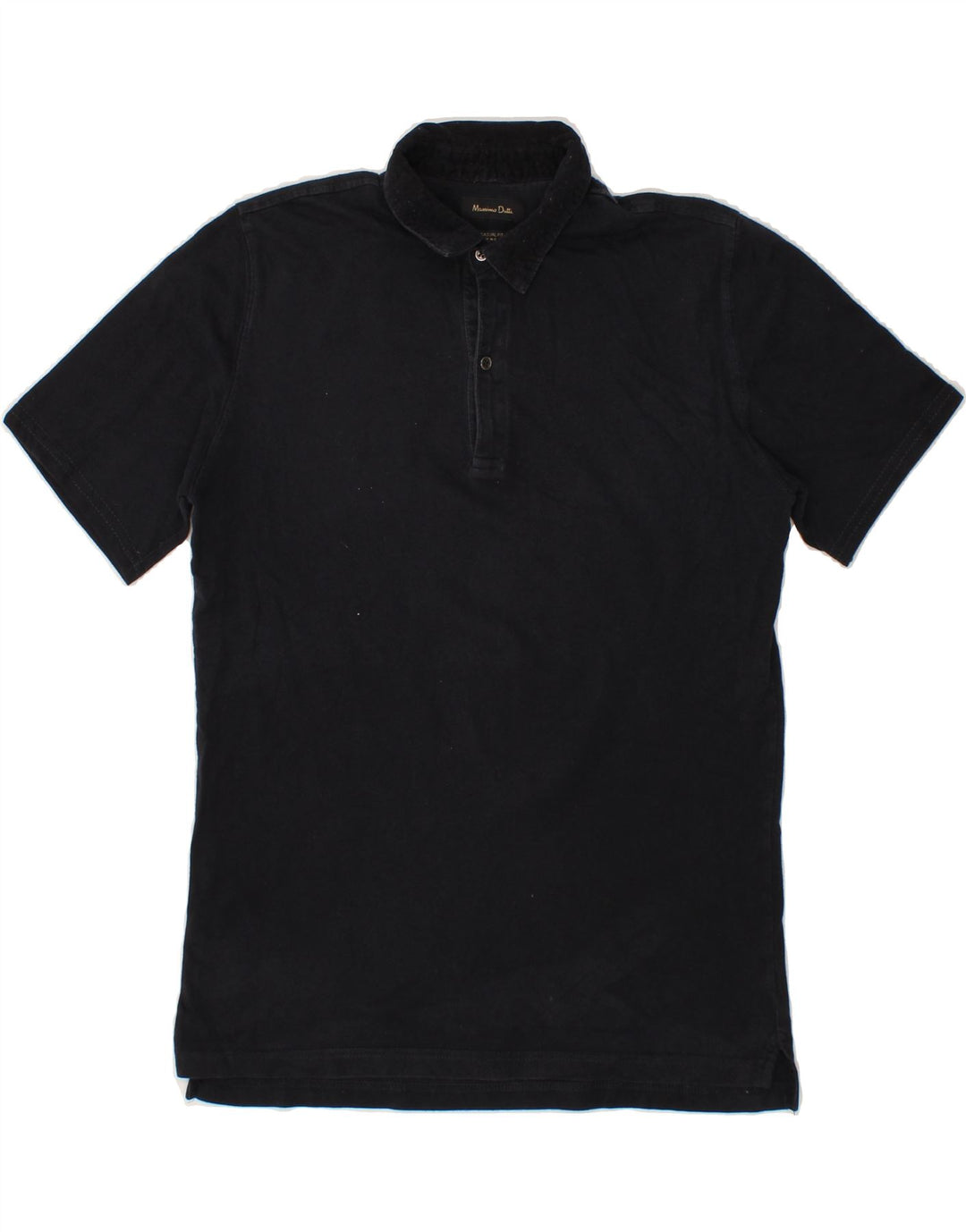 MASSIMO DUTTI Mens Casual Fit Polo Shirt Medium Navy Blue Vintage Massimo Dutti and Second-Hand Massimo Dutti from Messina Hembry 