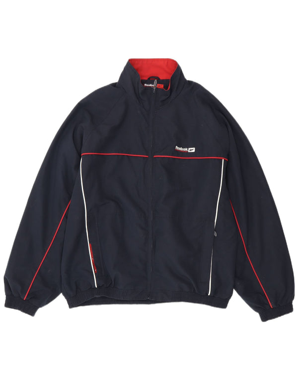 Jachetă de trening pentru bărbați Reebok, XL, poliester bleumarin